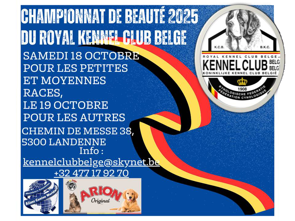 Campeonato de belleza canina Bélgica 2025